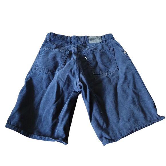 Vintage Levis Silvertab Shorts Mens Size 32 Blue Loose Denim Y2K Made in USA - Picture 6 of 11